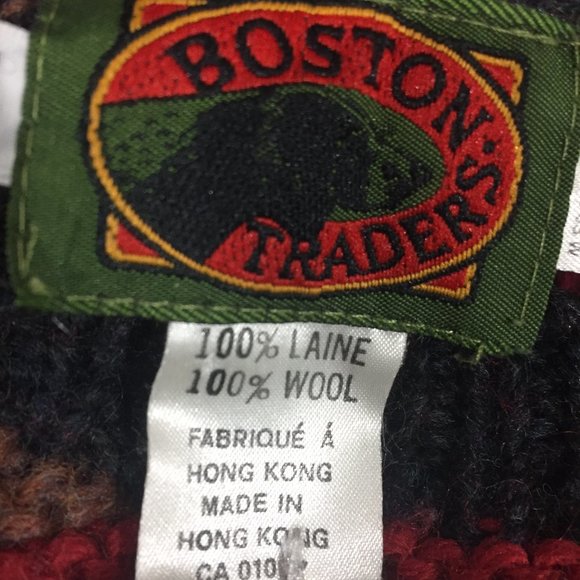 VINTAGE BOSTON TRADERS WOOL SWEATERS SIZE L - Picture 8 of 8